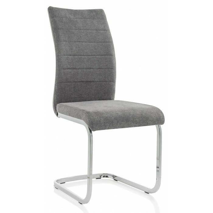 Стул на металлокаркасе Basit light grey fabric 