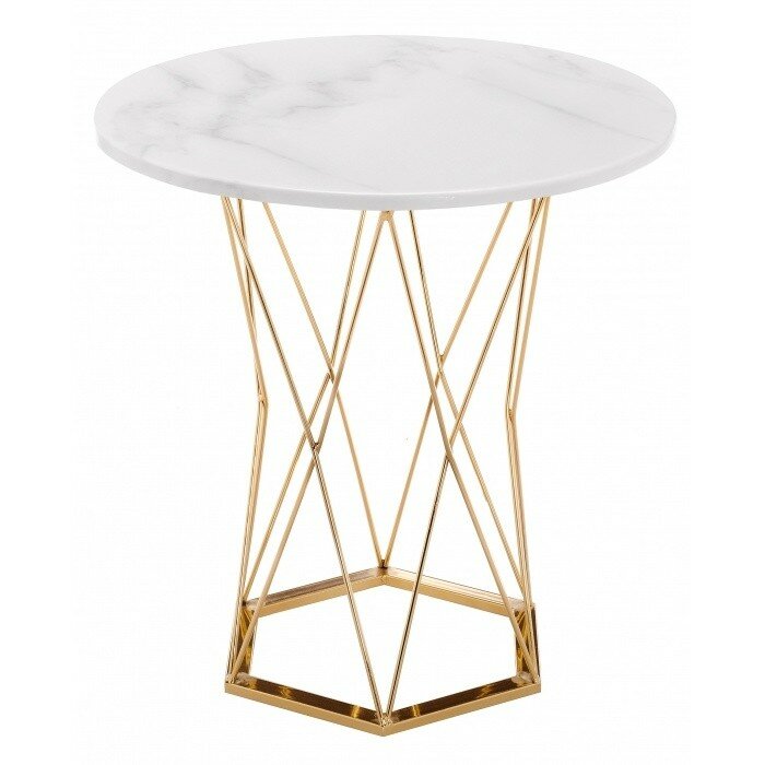Стол деревянный Melan white / gold 