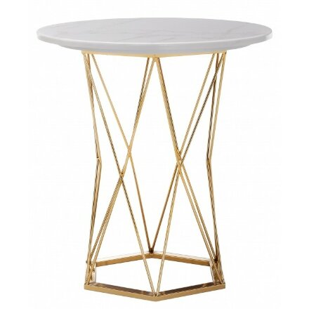 Стол деревянный Melan white / gold 