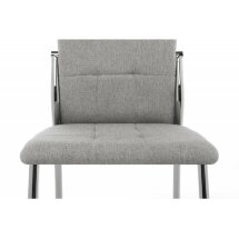 Стул на металлокаркасе Farini light grey / grey fabric