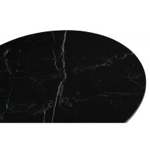 Керамический стол Том 90х90х75 черный мрамор shakespeare black / черный