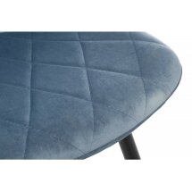 Стул на металлокаркасе Fox black / grye-blue