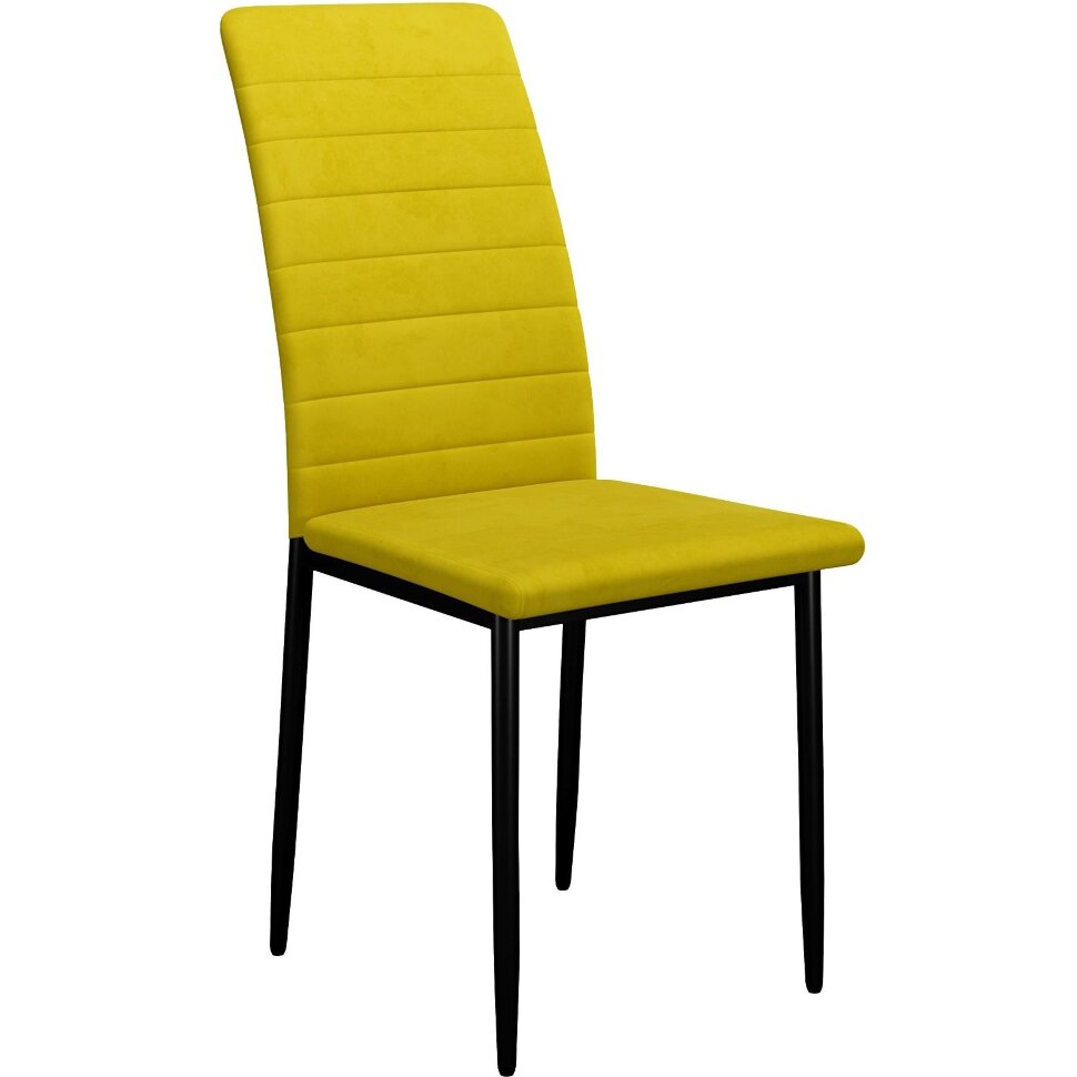 Стул DikLine ТЕКС каркас черный/ B16 YELLOW Стул DikLine ТЕКС каркас черный/ B16 YELLOW