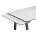 Керамический стол Джек 140(200)х80 белый мрамор alpin white / черный 